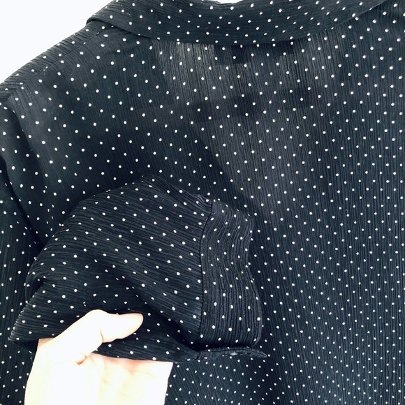 Polka dot silk button down - Picture 13 of 16
